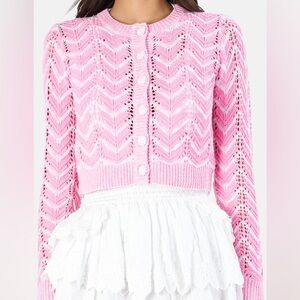 love shack fancy melrose cropped cardigan sweater